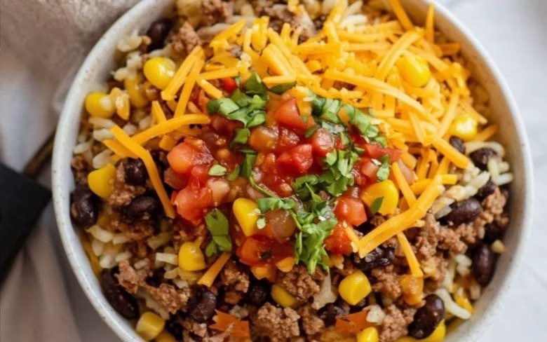  Beef and Rice Burrito Bowls