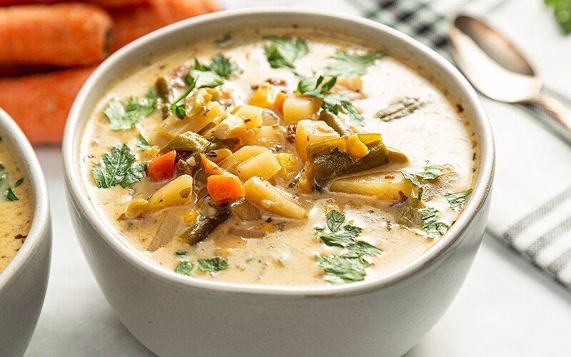 Creamy Ground Beef and Potato Soup