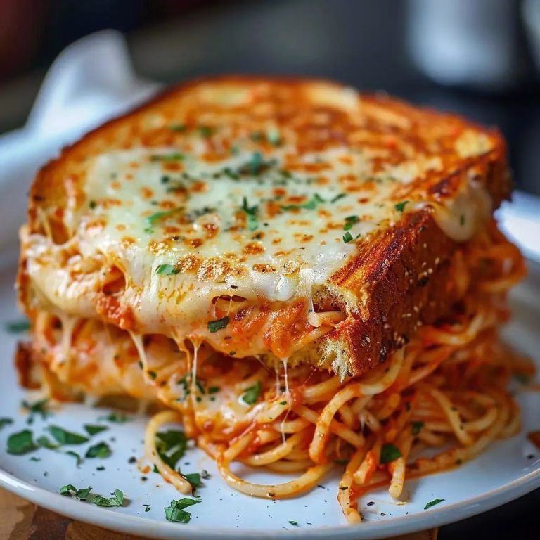 Spaghetti Grilled Cheese Recipe