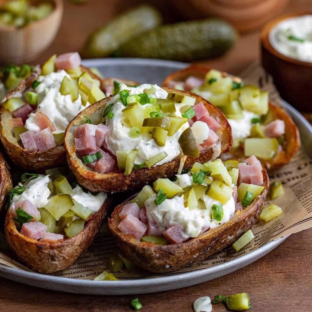 Cuban Sandwich Potato Skins Recipe