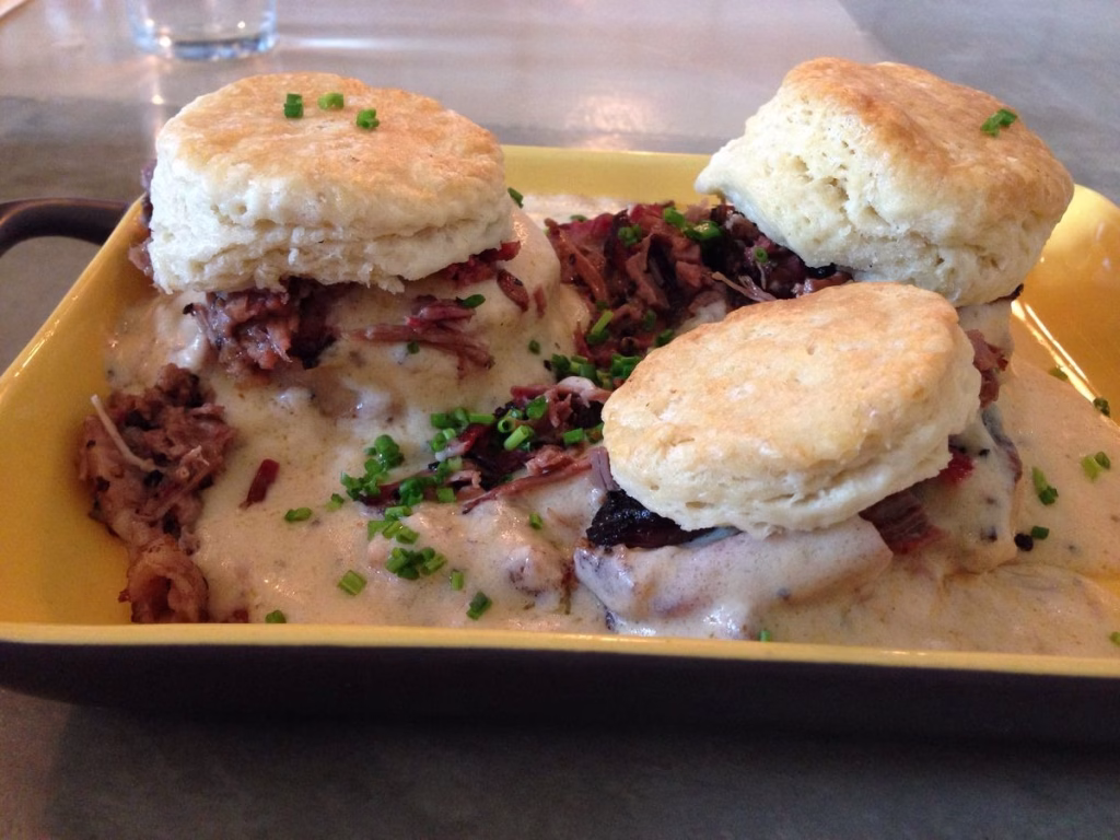 The Breakfast Brisket Biscuit