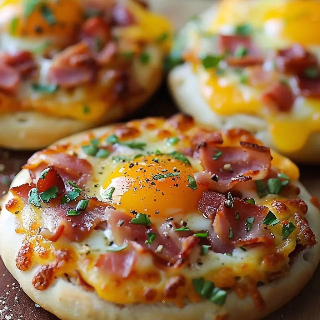 English Muffin Breakfast Pizza Recipe
