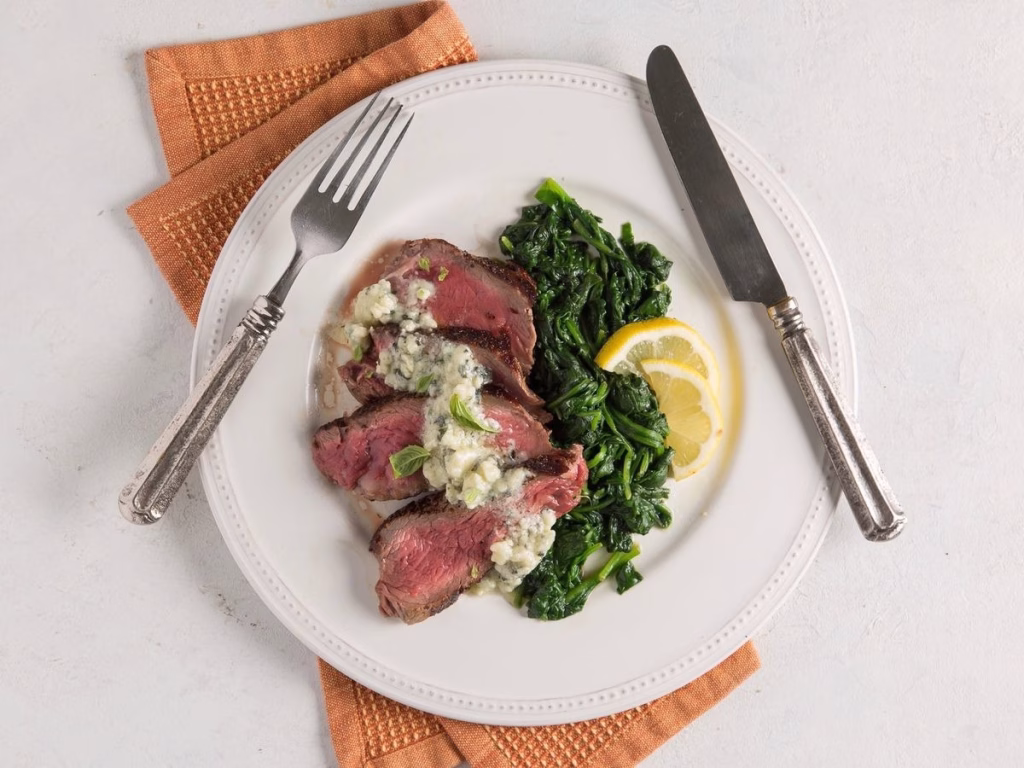  Petite Sirloin Steak with Blue Cheese Butter