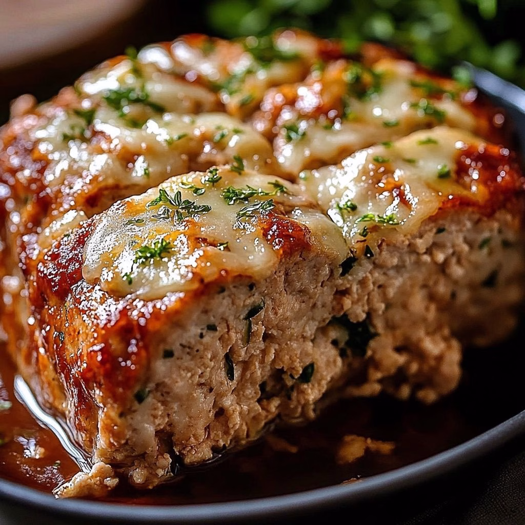 Ground Chicken Meatloaf with Parmesan and Herbs
