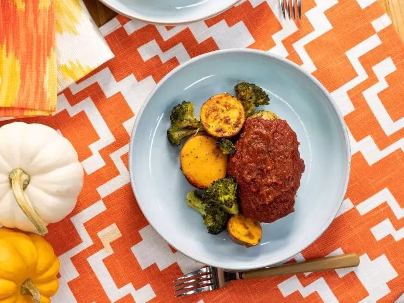 Ground Chicken Meatloaf with Pesto