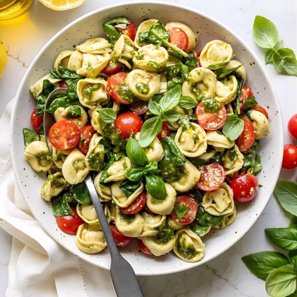 Pesto Tortellini Pasta Salad Recipe 