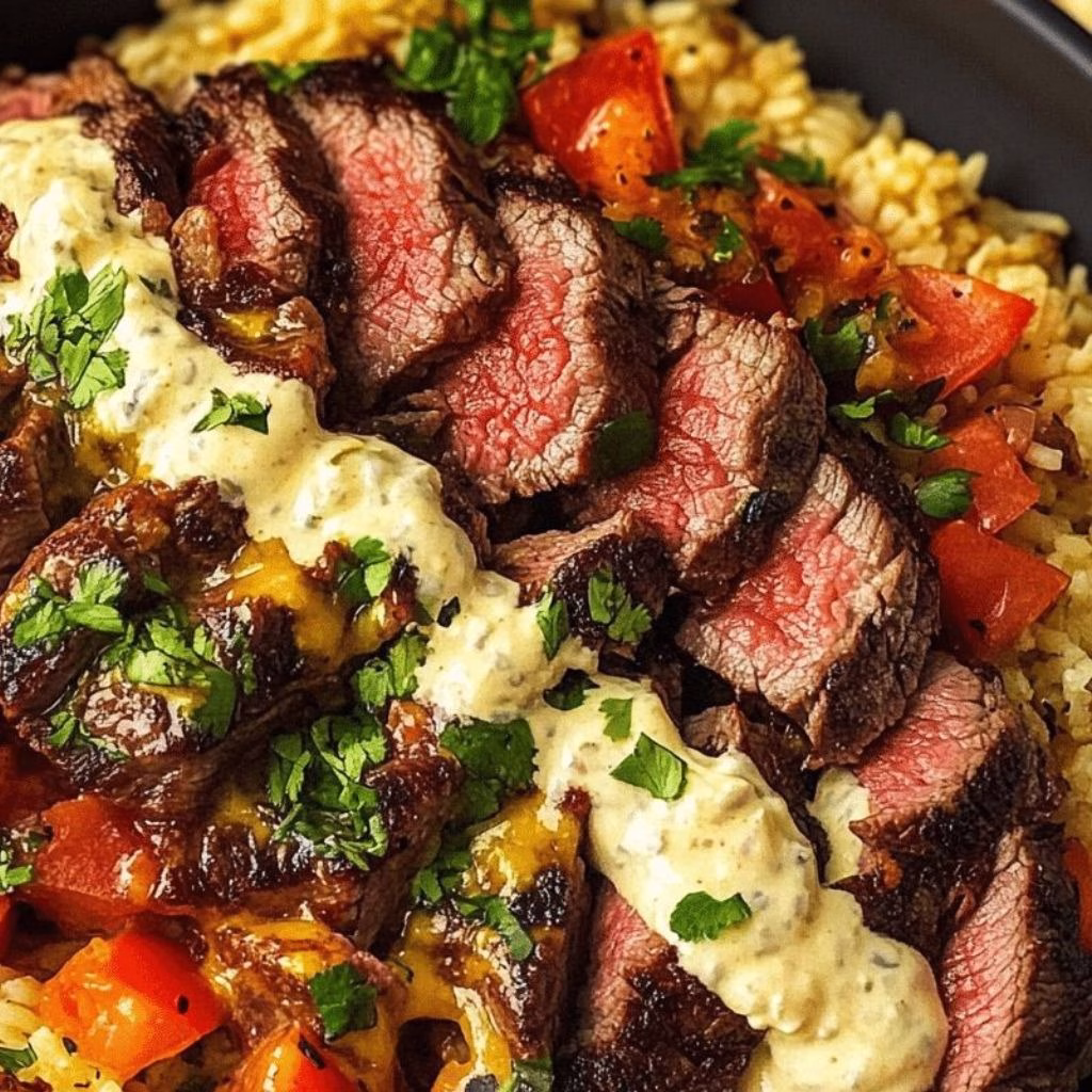 Steak Queso Rice Recipe
