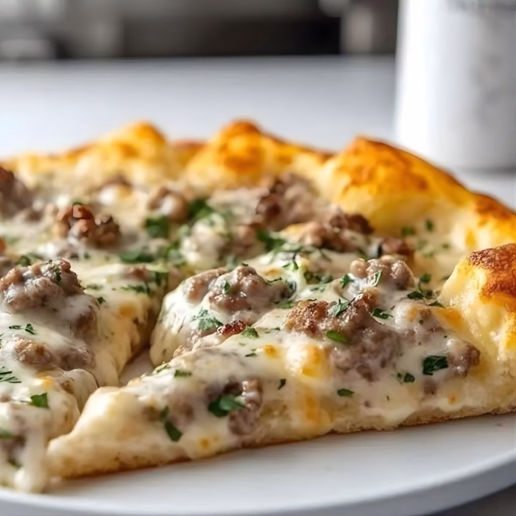 Sausage Gravy Breakfast Pizza Recipe