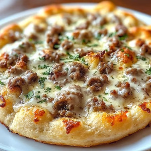 Sausage Gravy Breakfast Pizza Recipe