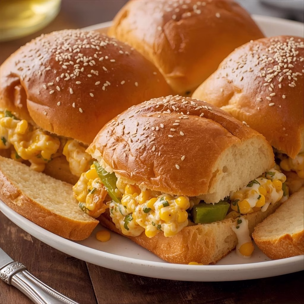 Pull-Apart Street Corn Dip Sliders Recipe