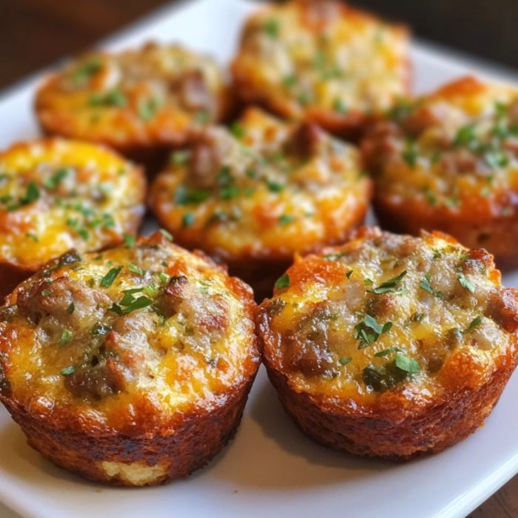 Sausage Egg and Cheese Savory Breakfast Muffins Recipe