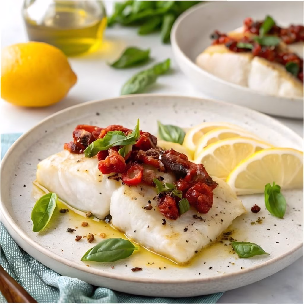 Baked Cod with Lemon and Garlic Recipe
