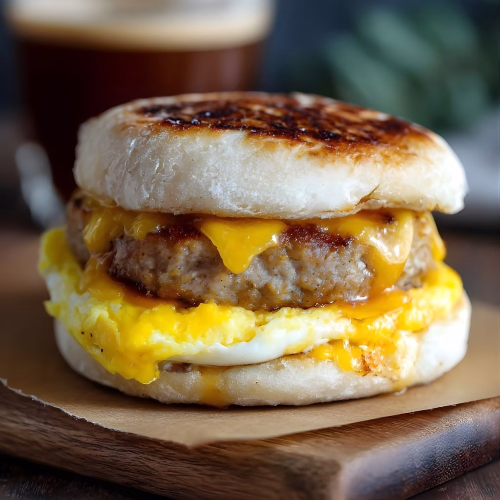 Homemade Sausage Egg McMuffin Recipe