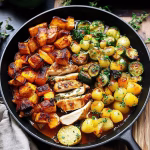 Autumn Chicken Dinner with Roasted Vegetables Recipe