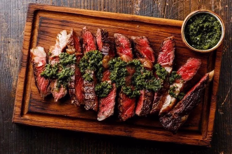 Grilled Sirloin Steak with Chimichurri {Gluten-Free, Paleo}
