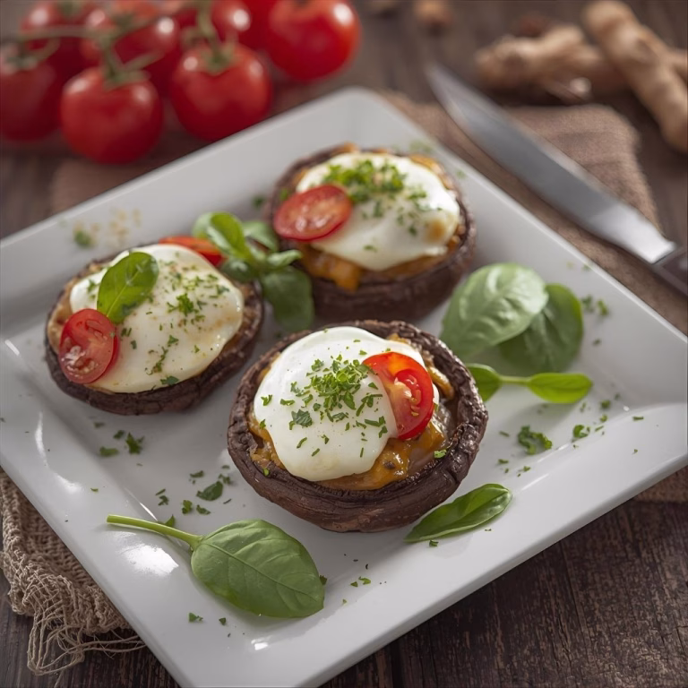 Caprese Stuffed Portobello Mushrooms Recipe