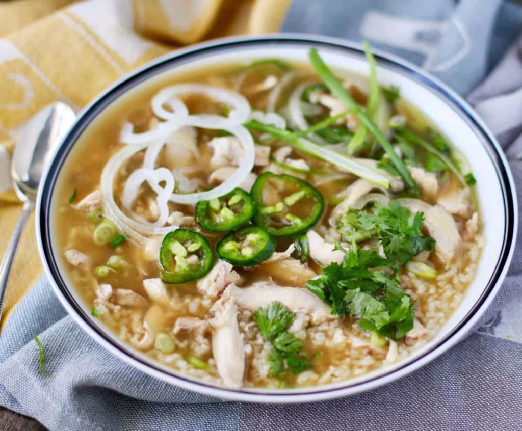Vietnamese Chicken Soup with Rice