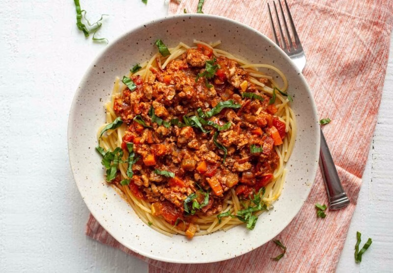 Spaghetti with Turkey Ragù