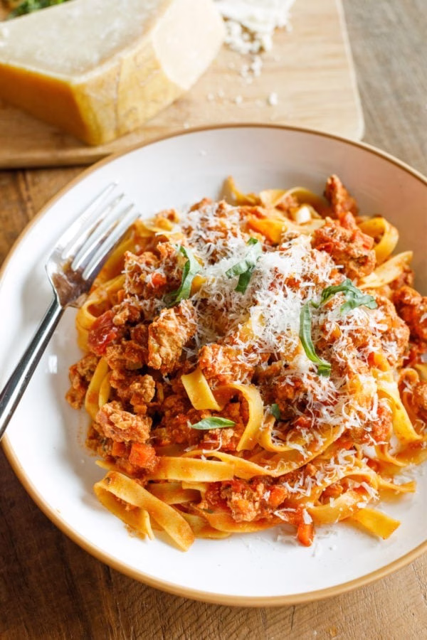 Easy Ground Chicken Pasta