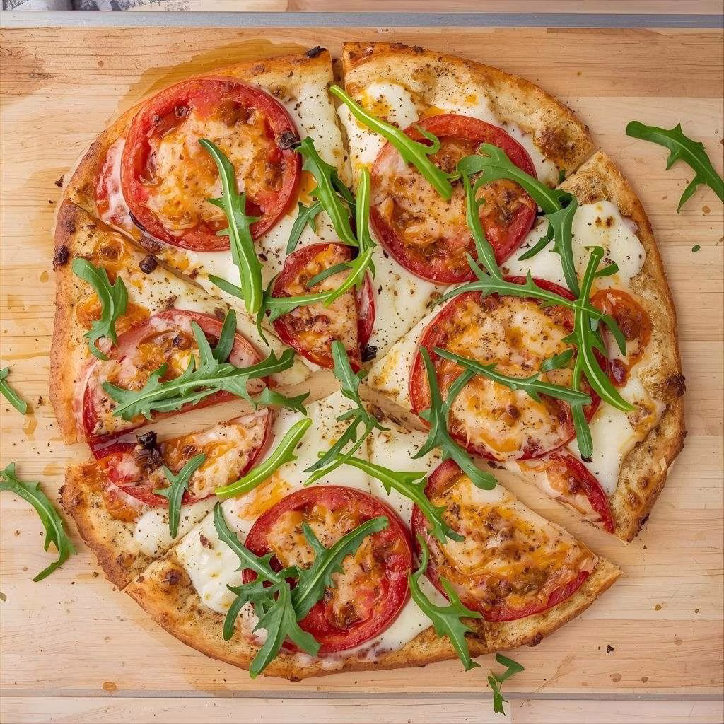 Arugula Tomato Cheese Pizza Recipe