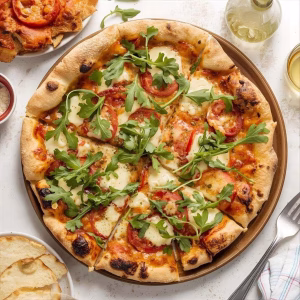 Arugula Tomato Cheese Pizza Recipe