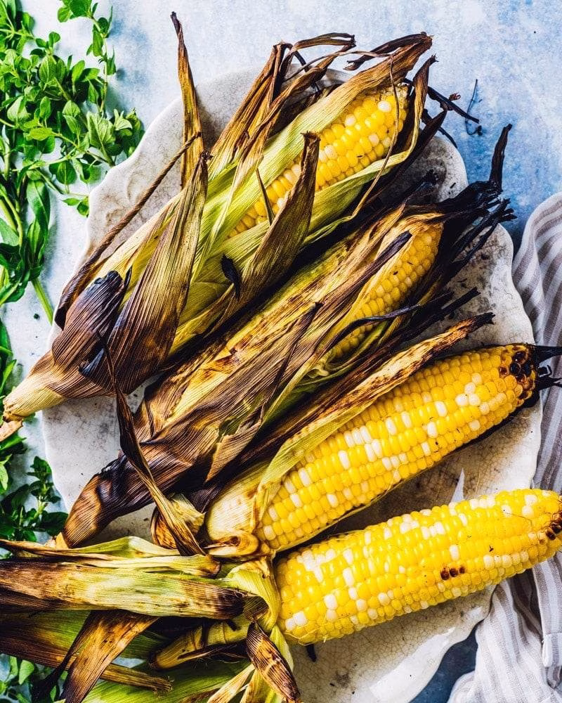 Grilled Corn in Husks
