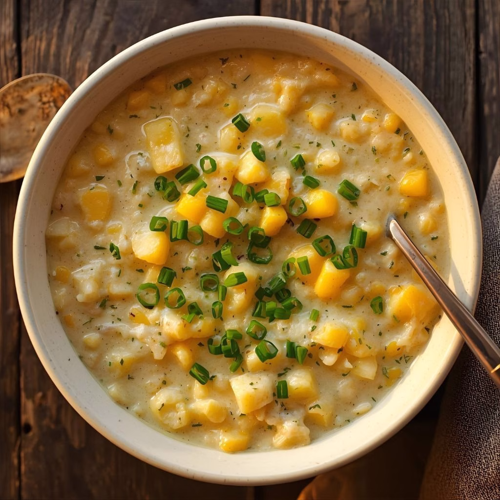 5-Ingredient Potato and Corn Chowder Recipe