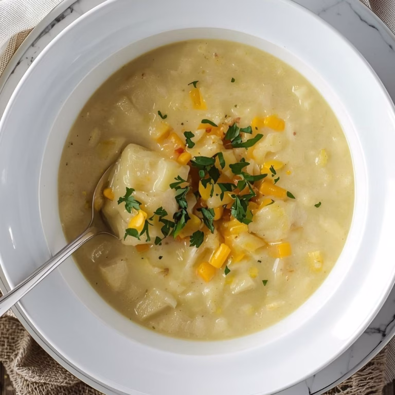 5-Ingredient Potato and Corn Chowder Recipe