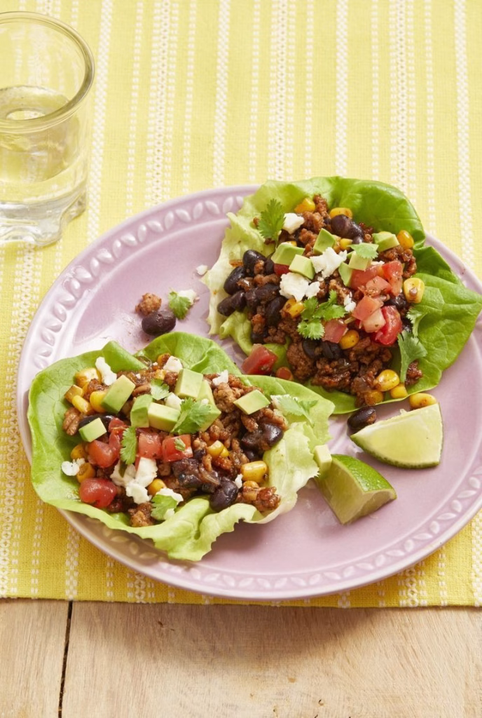 Turkey Taco Lettuce Wraps