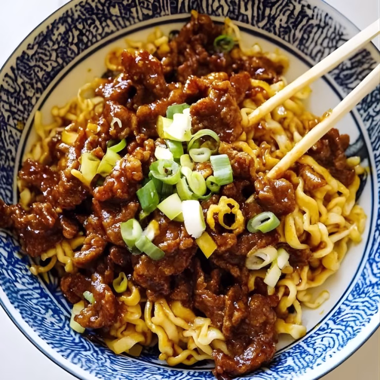 Honey Soy Crispy Beef and Noodles Recipe