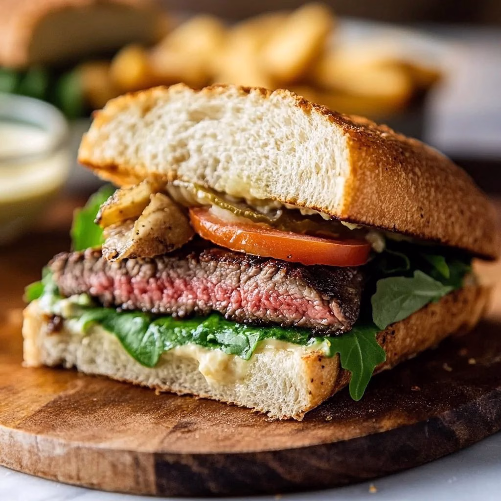 Texas Toast Ribeye Steak Sandwich