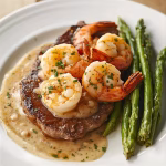 Steak with Shrimp and Lobster Sauce Recipe