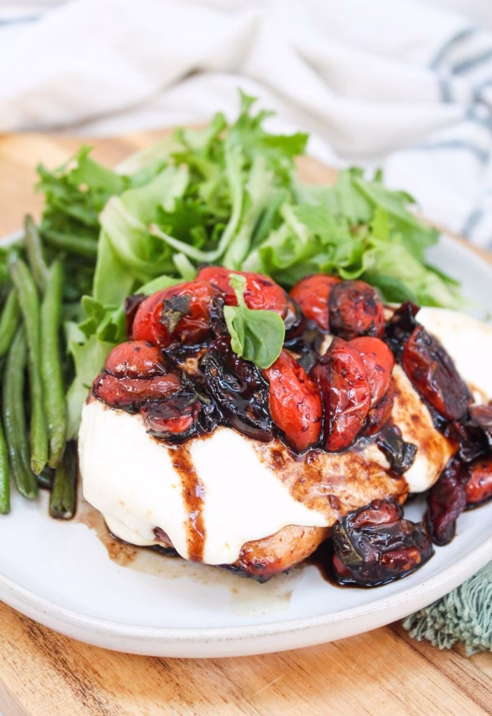 Griddle-Seared Chicken Caprese
