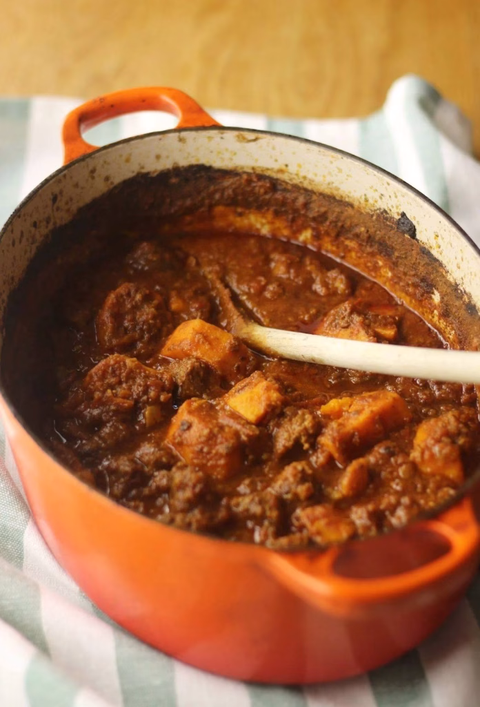 Curry Spiced Beef and Potatoes