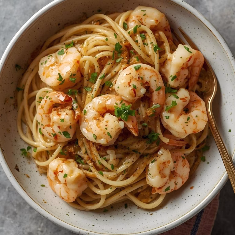 Creamy Tuscan Shrimp Linguine Recipe
