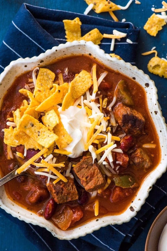 Hearty Beef Cubed Steak Chili