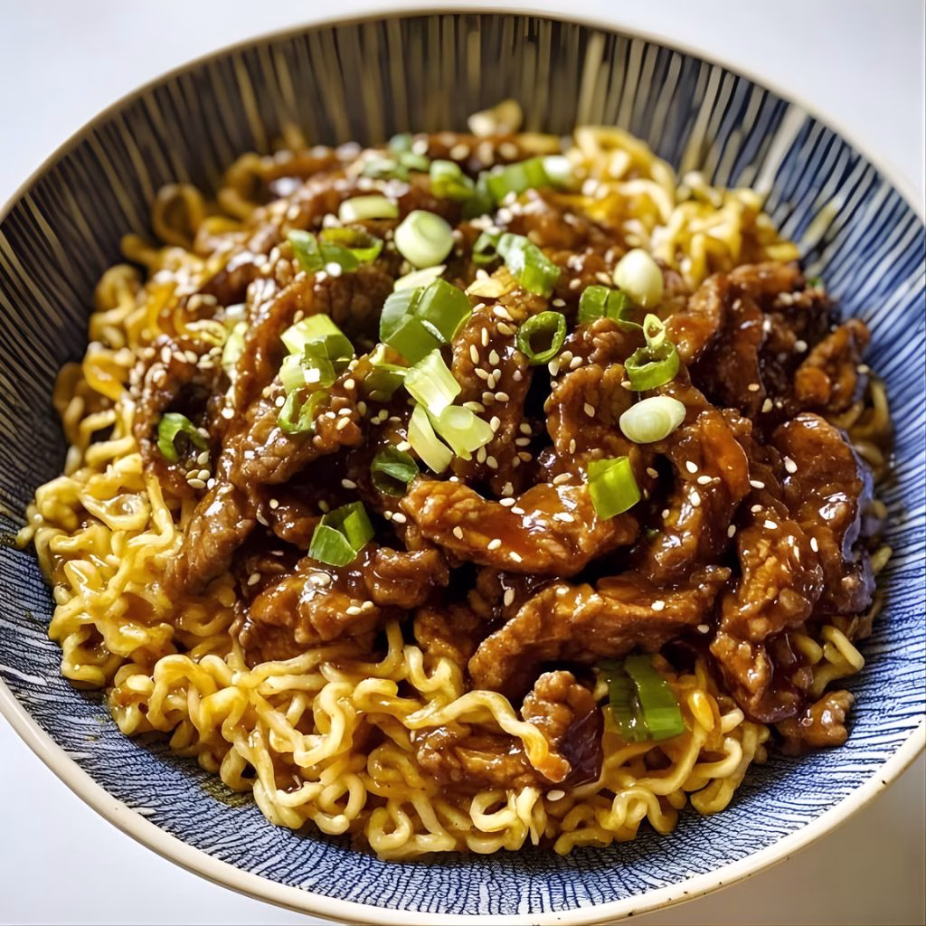 Honey Soy Crispy Beef and Noodles Recipe