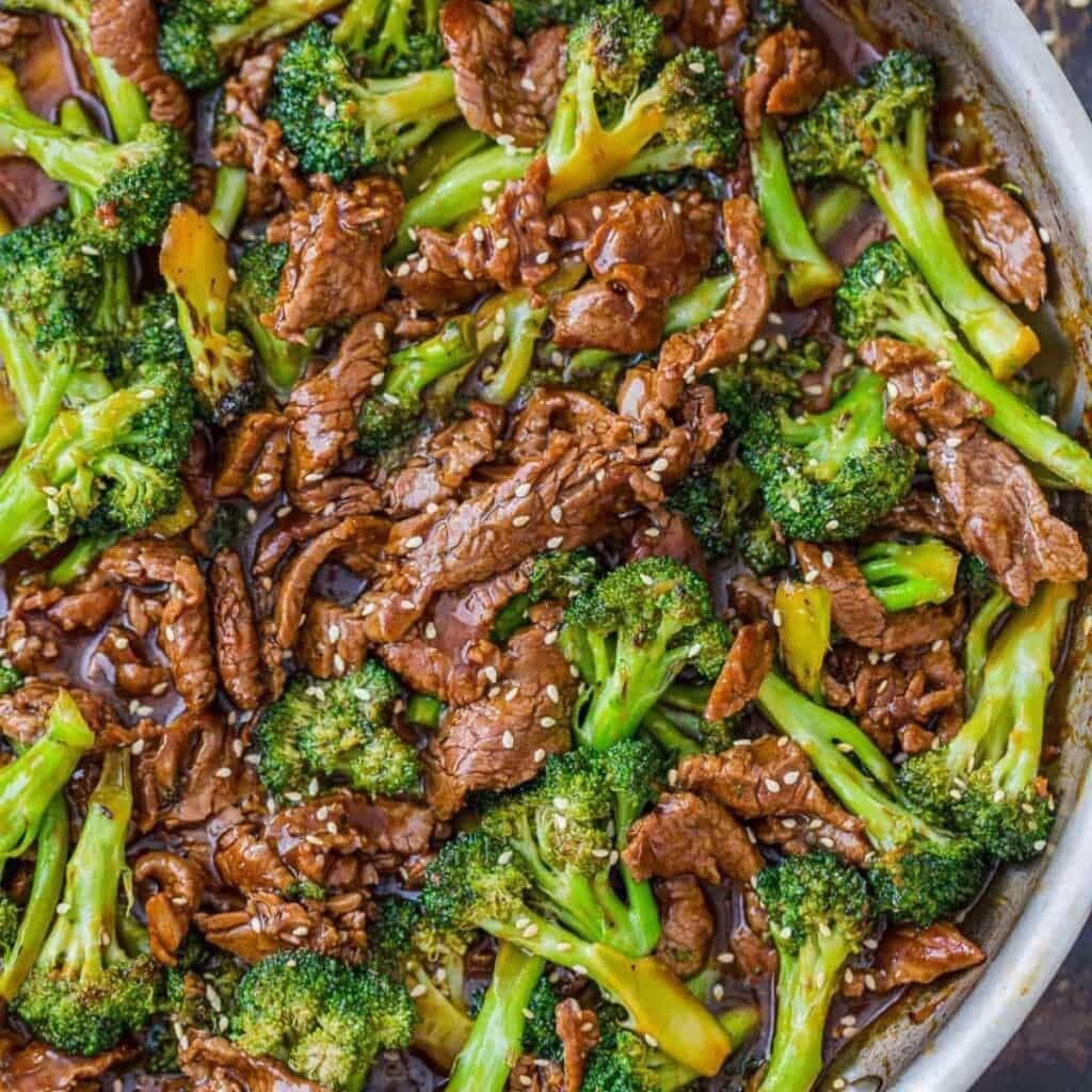 15 Minute Sheet Pan Beef and Broccoli Recipe