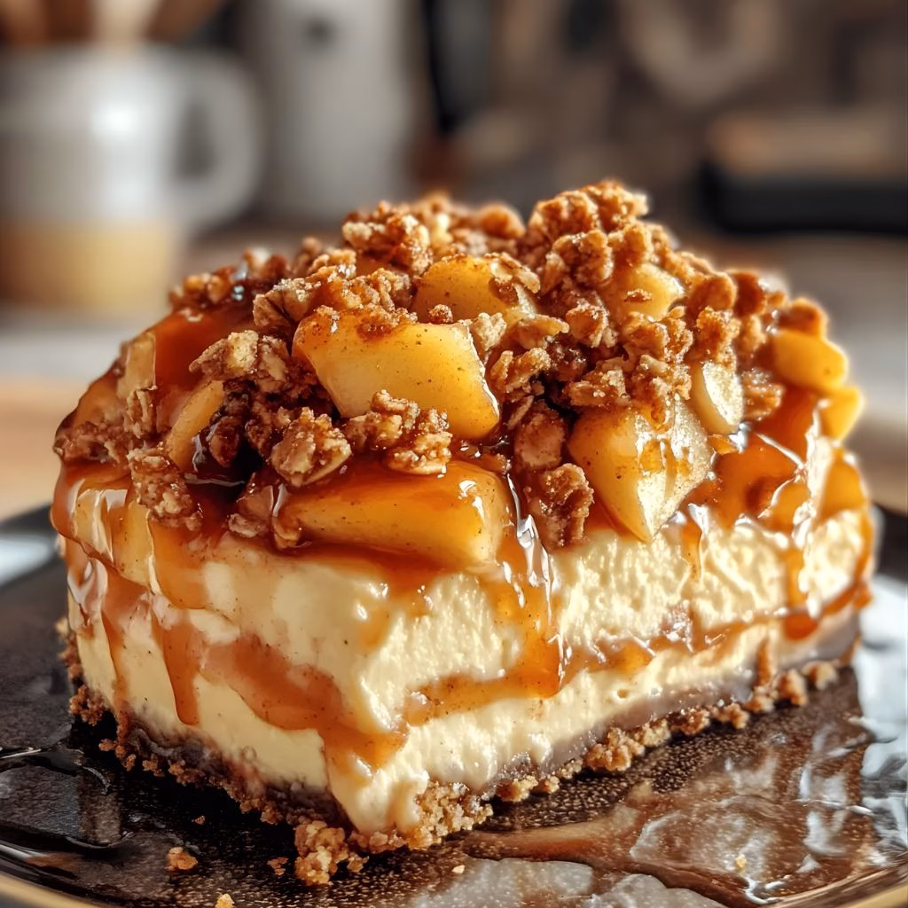 Apple Crisp Cheesecakes Recipe