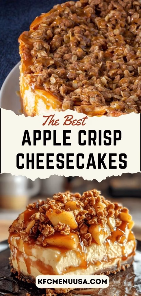Apple Crisp Cheesecakes Recipe