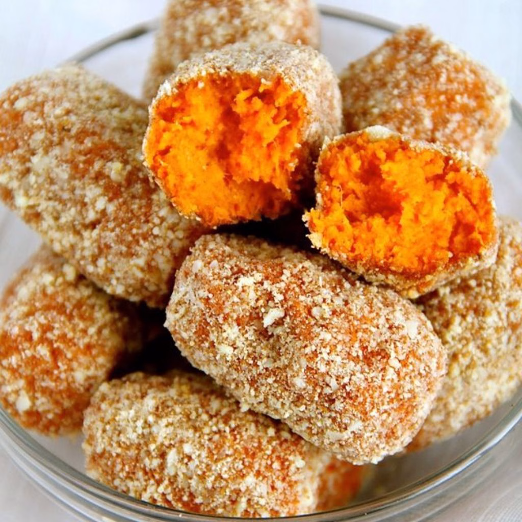 Baked Sweet Potato Bites with Cinnamon Recipe