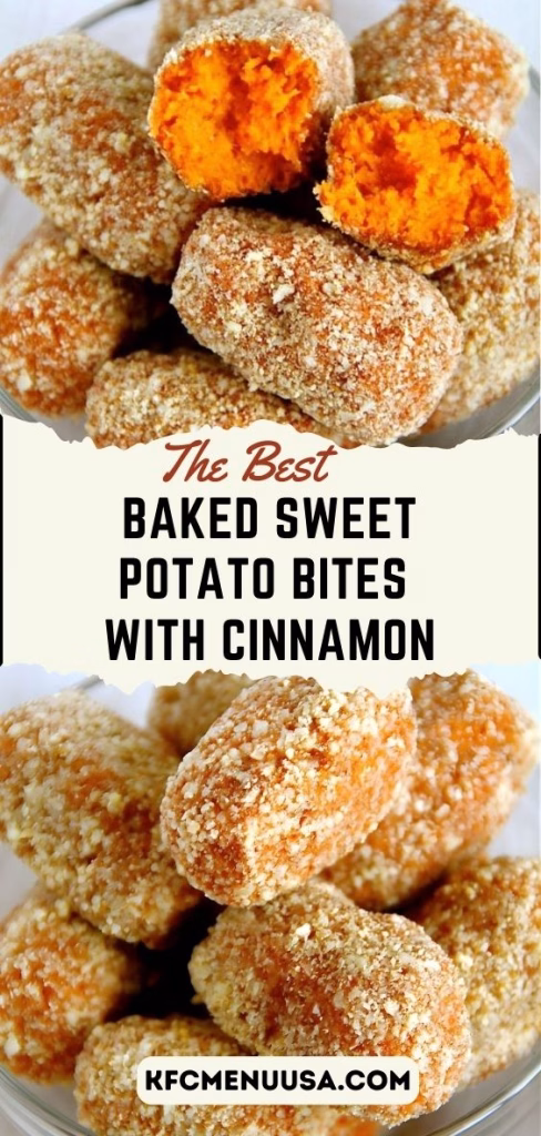 Baked Sweet Potato Bites with Cinnamon Recipe