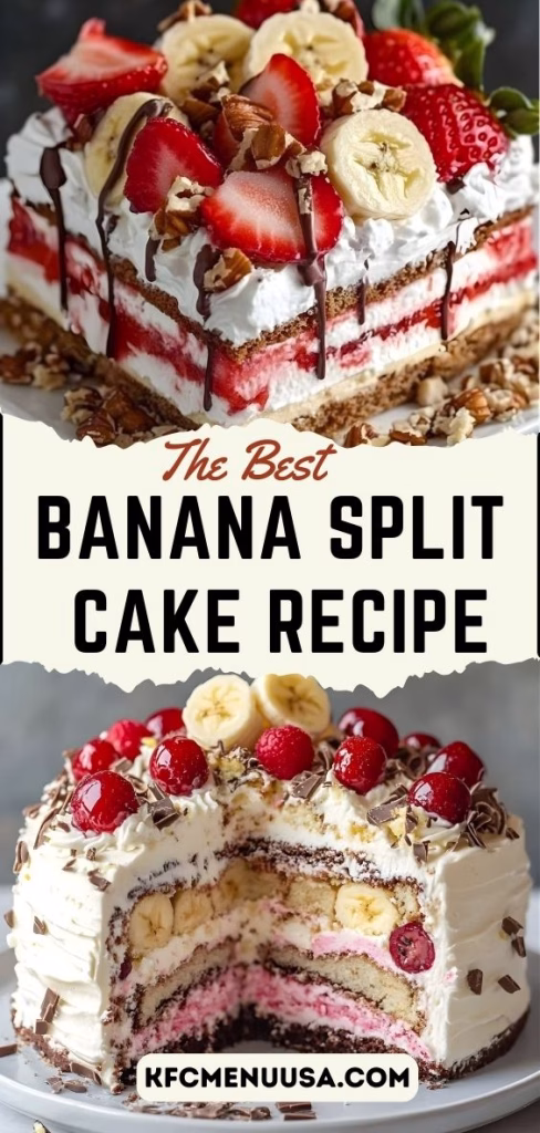 Banana Split Cake Recipe