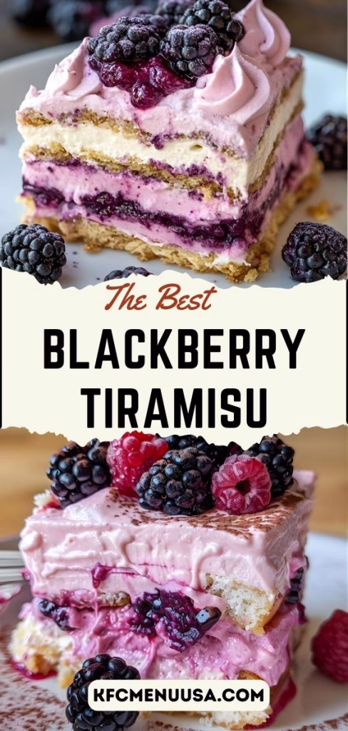 Blackberry Tiramisu Recipe