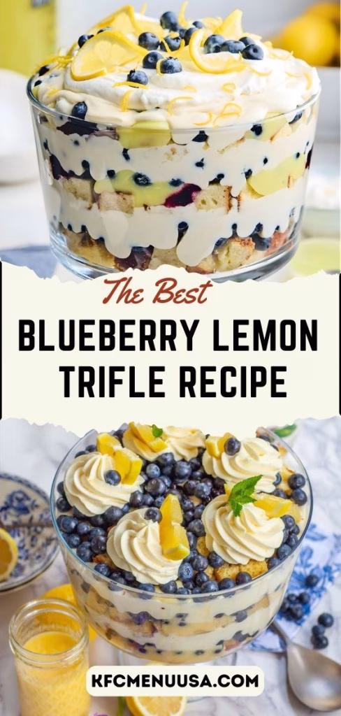 Blueberry Lemon Trifle Recipe