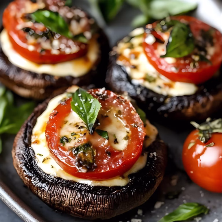Caprese Stuffed Portobello Mushrooms Recipe