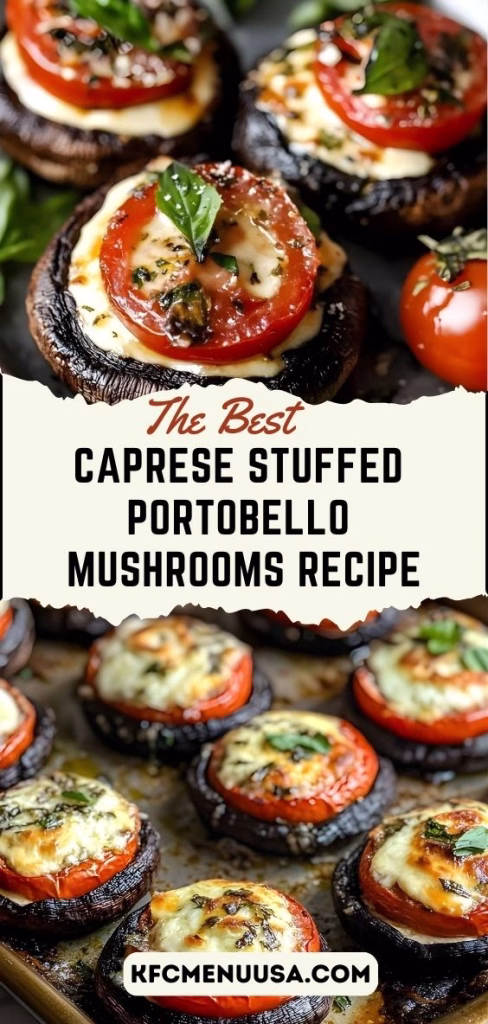 Caprese Stuffed Portobello Mushrooms Recipe