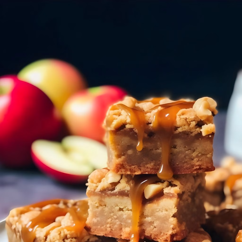 Caramel Apple Blondies Recipe 