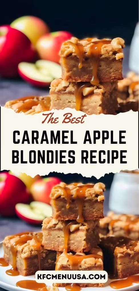 Caramel Apple Blondies Recipe 
