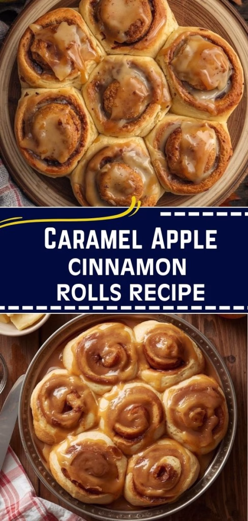 Caramel Apple Cinnamon Rolls Recipe